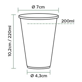 Plastikbecher PP Weiß 220ml (3.000 Stück)