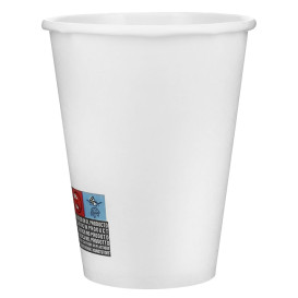 Karton Kaffeebecher to go weiß 12 Oz/360ml Ø8,9cm (40 Stück)