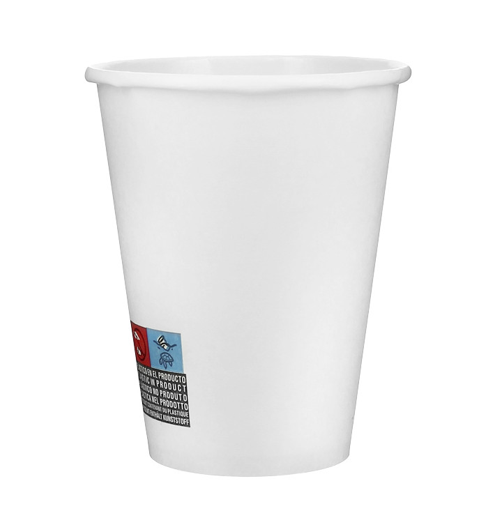 Karton Kaffeebecher to go weiß 12 Oz/360ml Ø8,9cm (40 Stück)