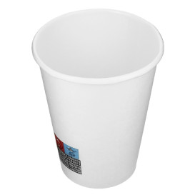 Karton Kaffeebecher to go weiß 12 Oz/360ml Ø8,9cm (40 Stück)