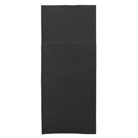 Besteckservietten 33x40cm Schwarz (600 Stück)