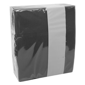 Besteckservietten 33x40cm Schwarz (600 Stück)