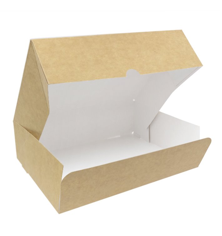 Gebäck Box Kraftkarton 20,4x15,8x6cm 1kg (20 Stück)