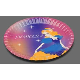 Pappteller Design Prinzessinen 18cm (12 Stück)