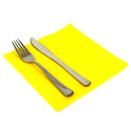 Papierservietten gelb 40x40cm 2-lagig (50 Stück)