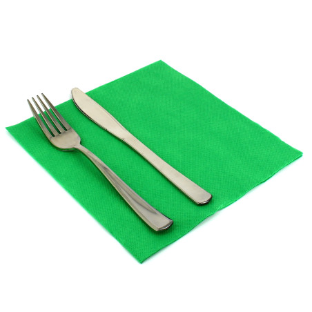 Papierservietten grasgrün 40x40cm 2-lagig (50 Stück)