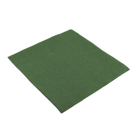 Papierservietten dunkelgrün 40x40cm 2-lagig (50 Einh.)