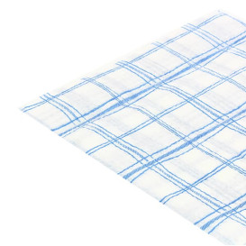 Papierservietten Kariert blau 33x33cm 1-lagig (80 Einh.)