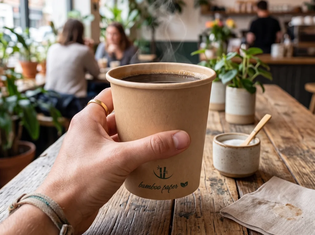 Neuer Monouso®-Becher aus Bambuskarton: Innovation, Stabilität und Eleganz für Heißgetränke ☕